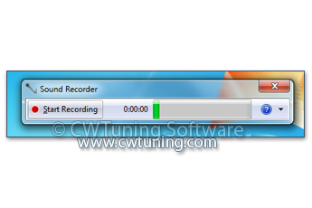 Disable the Sound Recorder - This tweak fits for Windows 7