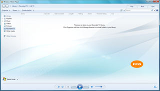 Windows Media Player: Library background image - This tweak fits for Windows 7