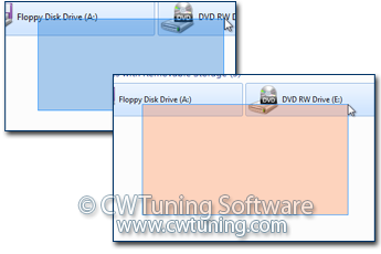 WinTuning 7: Optimize, boost, maintain and recovery Windows 7 - All-in-One Utility - Color for the selection rectangle