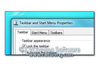 WinTuning 7: Optimize, boost, maintain and recovery Windows 7 - All-in-One Utility - Prevent changes to Taskbar and Start Menu Settings