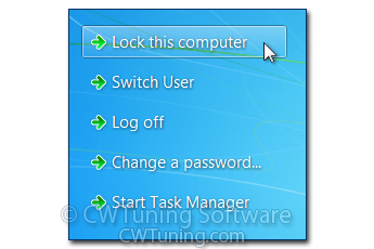 WinTuning 7: Optimize, boost, maintain and recovery Windows 7 - All-in-One Utility - Remove «Lock this Computer» item