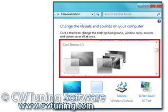 WinTuning 7: Optimize, boost, maintain and recovery Windows 7 - All-in-One Utility - Disable Theme selection