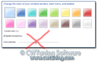 WinTuning 8: Optimize, boost, maintain and recovery Windows 8 - All-in-One Utility - Disable changing frame coloring
