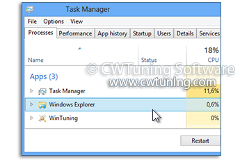 Restart the Shell automatically - WinTuning Utilities: Optimize, boost, maintain and recovery Windows 7, 10, 8 - All-in-One Utility