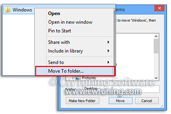 WinTuning: Tweak and Optimize Windows 7, 10, 8 - Add «Move To folder...» item