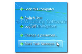 Remove «Start Task Manager» item - This tweak fits for Windows 7