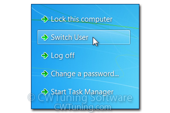 Remove «Switch User» item - This tweak fits for Windows 7