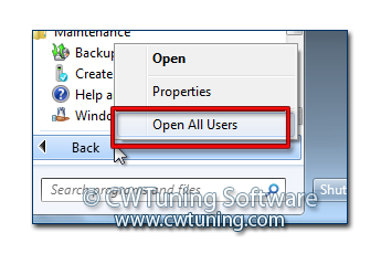 Remove common program groups - This tweak fits for Windows 7