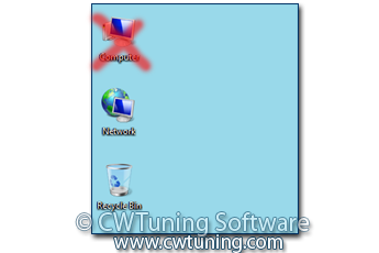 Hide «Computer» icon on the desktop - This tweak fits for Windows 7