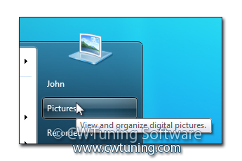 Remove «Pictures» item - This tweak fits for Windows 7
