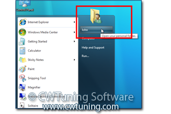 Remove user folder item - This tweak fits for Windows 7