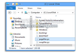 Clear the Page File at system shutdown - This tweak fits for Windows 8