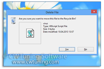 Confirm file delete - This tweak fits for Windows 8
