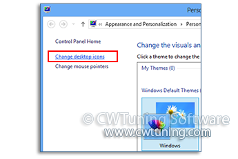 Hide «Change desktop icons» link - This tweak fits for Windows 8