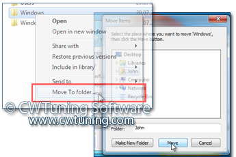 WinTuning 8: Optimize, boost, maintain and recovery Windows 8 - All-in-One Utility - Add «Move To folder...» item