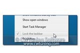 WinTuning 8: Optimize, boost, maintain and recovery Windows 8 - All-in-One Utility - Lock the taskbar